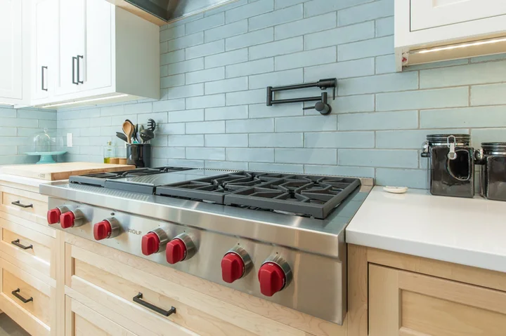 Luxury kitchen with pot-filler feature
