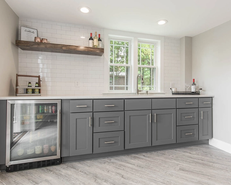 Basement remodeling in Greenville SC