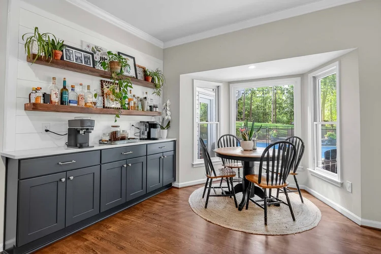 Coffee bar in Easley kitchen remodel