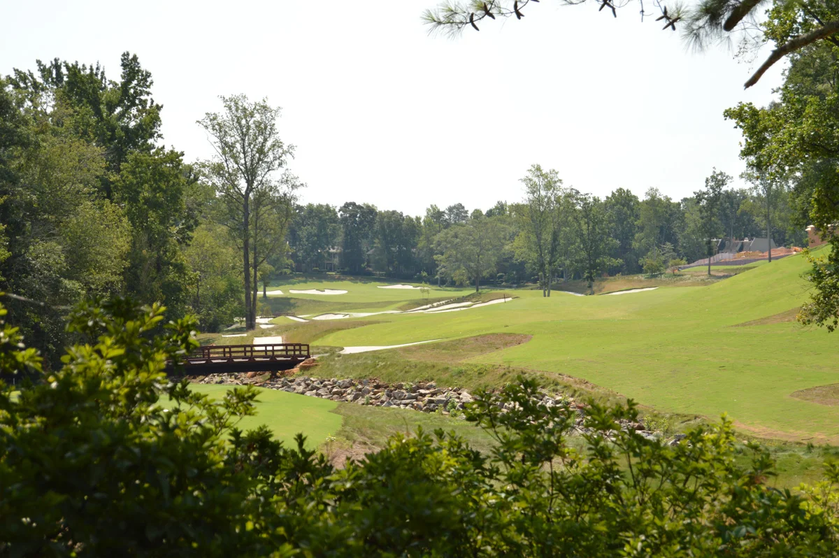 Golf course neighborhood in Greenville SC